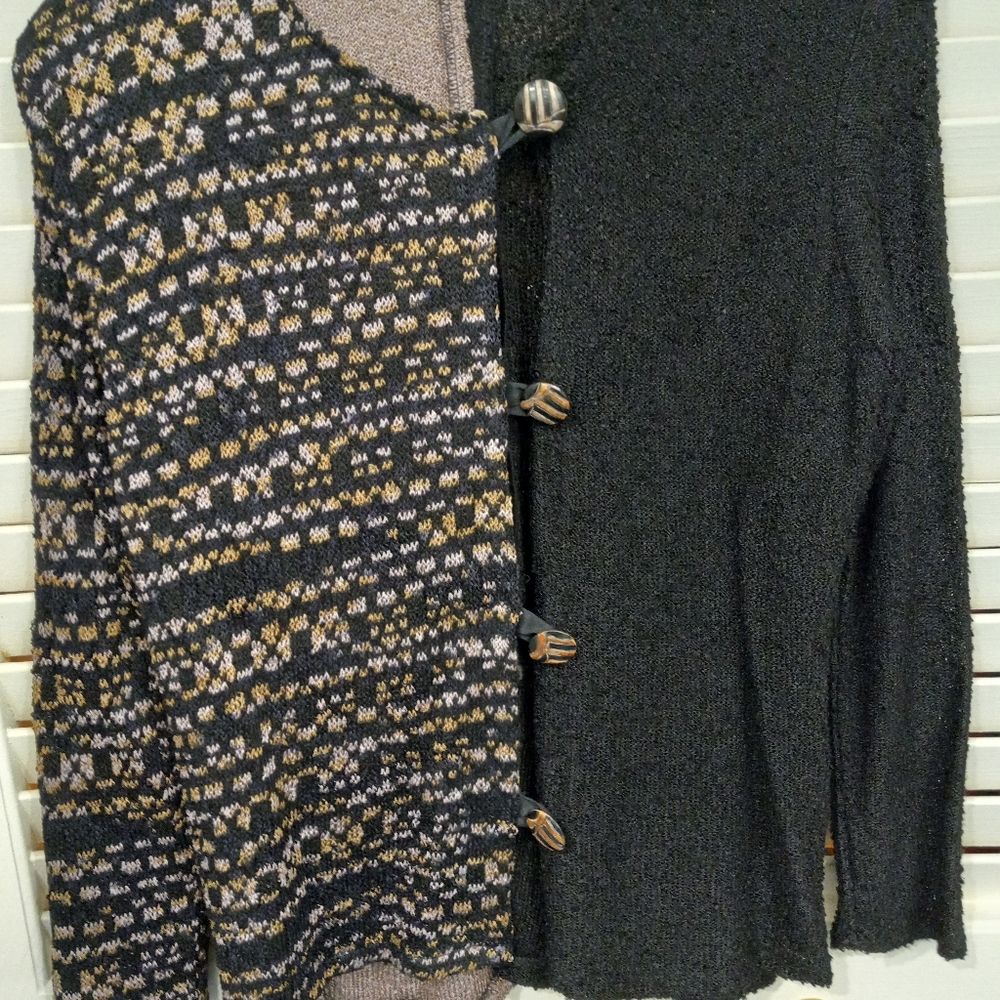 Jill Stern Wearable Art Cardigan Size Medium.
